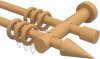 10201428-1030 Gardinenstange Holz 20 mm Ø 2-läufig TALENA - Siveo Buche lackiert