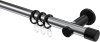 10203111-XX1229 Gardinenstange Metall 20 mm Ø PLATON - Santo Chrom / Schwarz