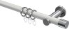 10203111-103212 Gardinenstange Metall 20 mm Ø PLATON - Santo Weiß / Chrom
