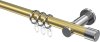 10203111-XX3812 Gardinenstange Metall 20 mm Ø PLATON - Santo Messing-Optik / Chrom
