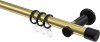 10203111-XX3829 Gardinenstange Metall 20 mm Ø PLATON - Santo Messing-Optik / Schwarz