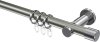 10203111-XX3912 Gardinenstange Metall 20 mm Ø PLATON - Santo Edelstahl-Optik / Chrom