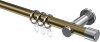 10203111-XX9512 Gardinenstange Metall 20 mm Ø PLATON - Santo Messing Antik / Chrom