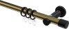 10203111-XX9529 Gardinenstange Metall 20 mm Ø PLATON - Santo Messing Antik / Schwarz