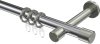 10203125-101239 Gardinenstange Metall 20 mm Ø PRESTIGE - Santo Chrom / Edelstahl-Optik