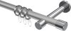 10203125-103312 Gardinenstange Metall 20 mm Ø PRESTIGE - Santo Silbergrau / Chrom