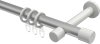 10203125-103332 Gardinenstange Metall 20 mm Ø PRESTIGE - Santo Silbergrau / Weiß
