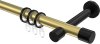 10203125-XX3829 Gardinenstange Metall 20 mm Ø PRESTIGE - Santo Messing-Optik / Schwarz