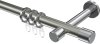 10203125-103912 Gardinenstange Metall 20 mm Ø PRESTIGE - Santo Edelstahl-Optik / Chrom