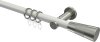 10203311-103239 Gardinenstange Metall 20 mm Ø PLATON - Tanara Weiß / Edelstahl-Optik