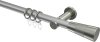 10203311-XX3339 Gardinenstange Metall 20 mm Ø PLATON - Tanara Silbergrau / Edelstahl-Optik