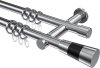 10203312-10121229 Gardinenstange Metall 20 mm Ø 2-läufig PLATON - Tanara Chrom