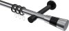10203325-XX1229 Gardinenstange Metall 20 mm Ø PRESTIGE - Tanara Chrom / Schwarz
