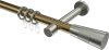 10203325-XX9539 Gardinenstange Metall 20 mm Ø PRESTIGE - Tanara Messing Antik / Edelstahl-Optik