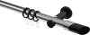 10203411-101229 Gardinenstange Metall 20 mm Ø PLATON - Verano Chrom / Schwarz