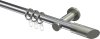 10203411-XX1239 Gardinenstange Metall 20 mm Ø PLATON - Verano Chrom / Edelstahl-Optik