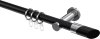 10203411-102912 Gardinenstange Metall 20 mm Ø PLATON - Verano Schwarz / Chrom