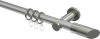 10203411-XX3339 Gardinenstange Metall 20 mm Ø PLATON - Verano Silbergrau / Edelstahl-Optik