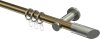 10203411-109539 Gardinenstange Metall 20 mm Ø PLATON - Verano Messing Antik / Edelstahl-Optik