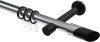 10203425-101229 Gardinenstange Metall 20 mm Ø PRESTIGE - Verano Chrom / Schwarz
