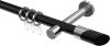 10203425-102912 Gardinenstange Metall 20 mm Ø PRESTIGE - Verano Schwarz / Chrom