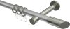 10203425-103339 Gardinenstange Metall 20 mm Ø PRESTIGE - Verano Silbergrau / Edelstahl-Optik