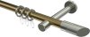10203425-XX9539 Gardinenstange Metall 20 mm Ø PRESTIGE - Verano Messing Antik / Edelstahl-Optik