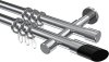 10203426-10121229 Gardinenstange Metall 20 mm Ø 2-läufig PRESTIGE - Verano Chrom