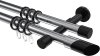 10203426-101229 Gardinenstange Metall 20 mm Ø 2-läufig PRESTIGE - Verano Chrom / Schwarz