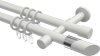 10203426-1032 Gardinenstange Metall 20 mm Ø 2-läufig PRESTIGE - Verano Weiß