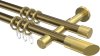 10203426-XX9538 Gardinenstange Metall 20 mm Ø 2-läufig PRESTIGE - Verano Messing Antik / Messing-Optik