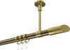 10203433-109538 Gardinenstange Metall 20 mm Ø SONETTE - Verano Messing Antik / Messing-Optik