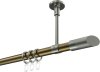 10203433-109539 Gardinenstange Metall 20 mm Ø SONETTE - Verano Messing Antik / Edelstahl-Optik