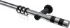 10203511-101229 Gardinenstange Metall 20 mm Ø PLATON - Mavell Chrom / Schwarz