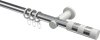 10203511-101232 Gardinenstange Metall 20 mm Ø PLATON - Mavell Chrom / Weiß