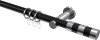 10203511-102912 Gardinenstange Metall 20 mm Ø PLATON - Mavell Schwarz / Chrom