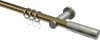 10203511-XX9539 Gardinenstange Metall 20 mm Ø PLATON - Mavell Messing Antik / Edelstahl-Optik