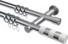 10203512-10123212 Gardinenstange Metall 20 mm Ø 2-läufig PLATON - Mavell Chrom