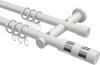 10203512-1032 Gardinenstange Metall 20 mm Ø 2-läufig PLATON - Mavell Weiß