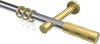 10203525-XX1238 Gardinenstange Metall 20 mm Ø PRESTIGE - Mavell Chrom / Messing-Optik