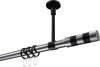 10203533-101229 Gardinenstange Metall 20 mm Ø SONETTE - Mavell Chrom / Schwarz