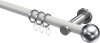 10203611-103212 Gardinenstange Metall 20 mm Ø PLATON - Luino Weiß / Chrom