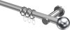 10203611-XX3312 Gardinenstange Metall 20 mm Ø PLATON - Luino Silbergrau / Chrom