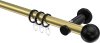 10203611-XX3829 Gardinenstange Metall 20 mm Ø PLATON - Luino Messing-Optik / Schwarz