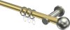 10203611-103839 Gardinenstange Messing-Optik / Edelstahl-Optik 20 mm Ø PLATON - Luino