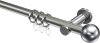 10203611-XX3912 Gardinenstange Metall 20 mm Ø PLATON - Luino Edelstahl-Optik / Chrom