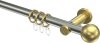 10203611-103938 Gardinenstange Edelstahl-Optik / Messing-Optik 20 mm Ø PLATON - Luino
