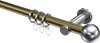 10203611-XX9512 Gardinenstange Metall 20 mm Ø PLATON - Luino Messing Antik / Chrom