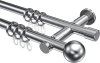 10203612-1012 Gardinenstange Metall 20 mm Ø 2-läufig PLATON - Luino Chrom