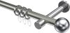 10203625-XX3912 Gardinenstange Metall 20 mm Ø PRESTIGE - Luino Edelstahl-Optik / Chrom